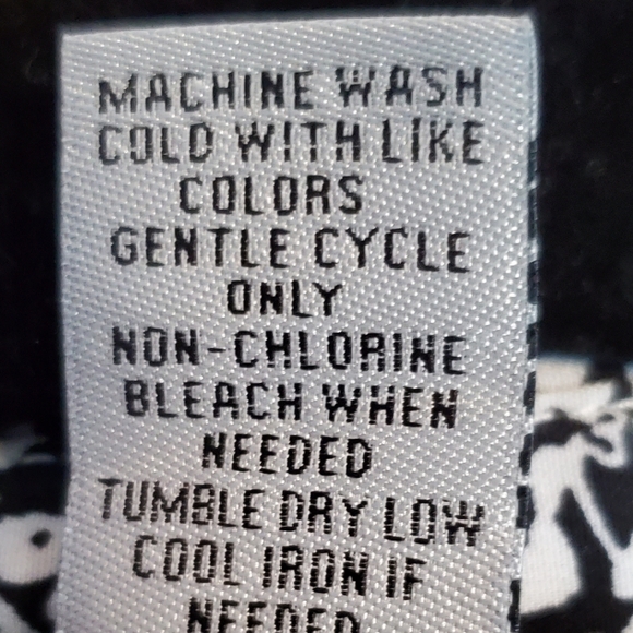 Women's Catherine's 4X 30/32W Black White Floral Tunic Button Up 3/4 Sleeve New - Picture 6 of 16